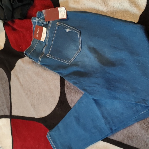 2XL Juniors Dark Blue Jeans - Picture 1 of 4